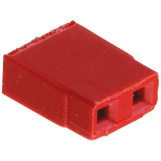 HARWIN Jumper Straight Female Red Open Top 2 Way 1 Row 2.54 mm Pitch M7566-05