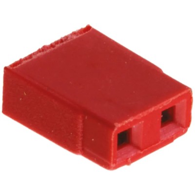 HARWIN Jumper Straight Female Red Open Top 2 Way 1 Row 2.54 mm Pitch M7566-05