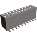 HARWIN M50-31 Series Straight Surface PCB Socket, 40-Contact, 2 Row, 1.27 mm Pitch, 12 A, 250 V M50-3102045
