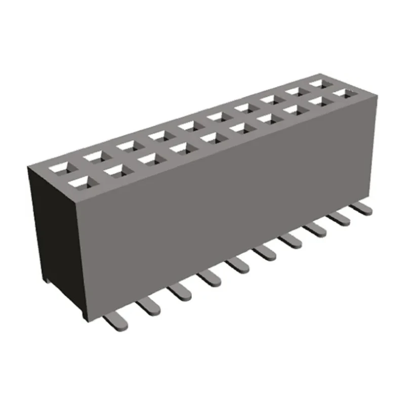 HARWIN M50-31 Series Straight Surface PCB Socket, 40-Contact, 2 Row, 1.27 mm Pitch, 12 A, 250 V M50-3102045