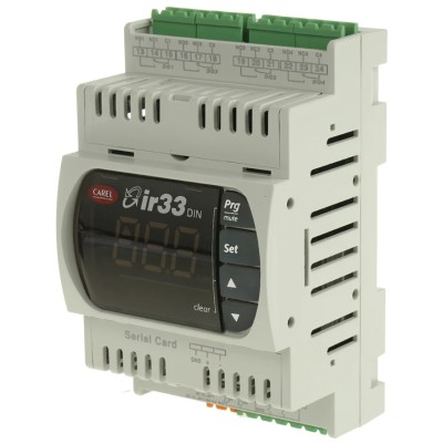 Carel Panel DIN Rail PID Temperature Controller 2 Input 4 Output Relay 24V DN33