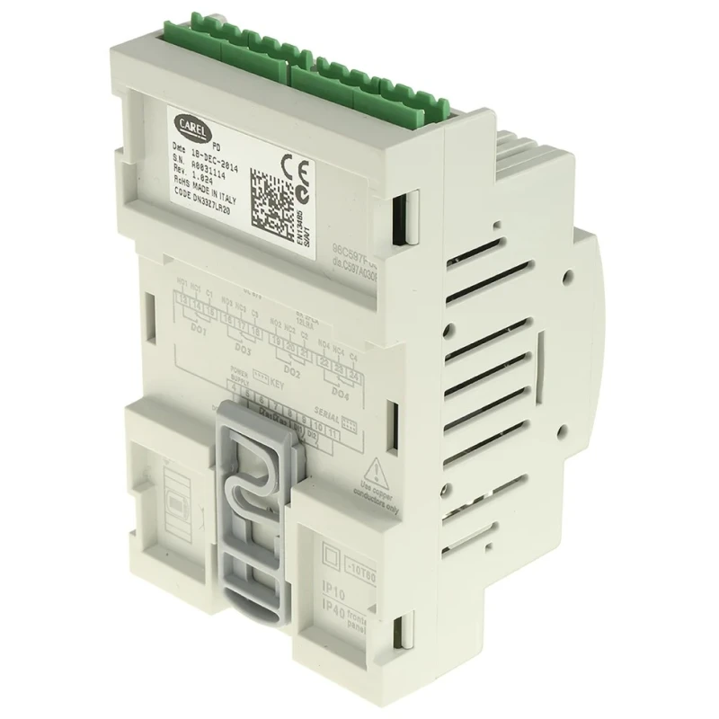 Carel Panel DIN Rail PID Temperature Controller 2 Input 4 Output Relay 24V DN33