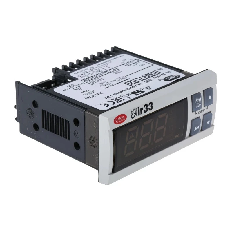 Carel IR33 Panel Mount PID Temperature Controller 2 Input, 1 Output Relay 24V ac/dc IR33