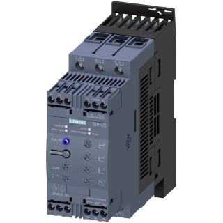 Siemens Soft Starter 3 Phase 400V AC 37 kW Screw and Snap-On Mount 3RW4038-1BB04