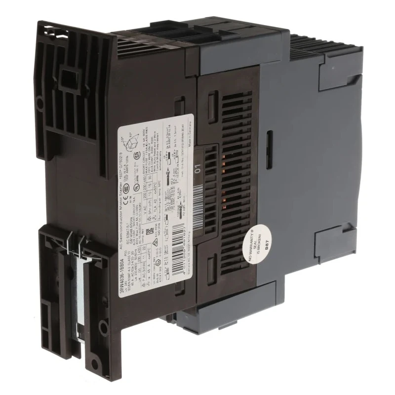 Siemens Soft Starter 22 kW, 3 Phase, 400V AC, IP20, Screw and Snap-On Mount 3RW4036-1BB04