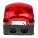 Werma Red Beacon LED Flashing Base 230V DC Polycarbonate Housing IP66, IP67 853.110.55