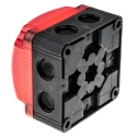 Werma Red Beacon LED Flashing Base 230V DC Polycarbonate Housing IP66, IP67 853.110.55