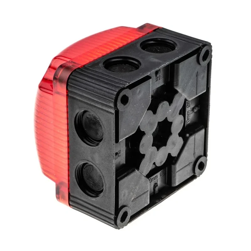 Werma Red Beacon LED Flashing Base 230V DC Polycarbonate Housing IP66, IP67 853.110.55