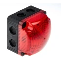 Werma Red Beacon LED Flashing Base 230V DC Polycarbonate Housing IP66, IP67 853.110.55