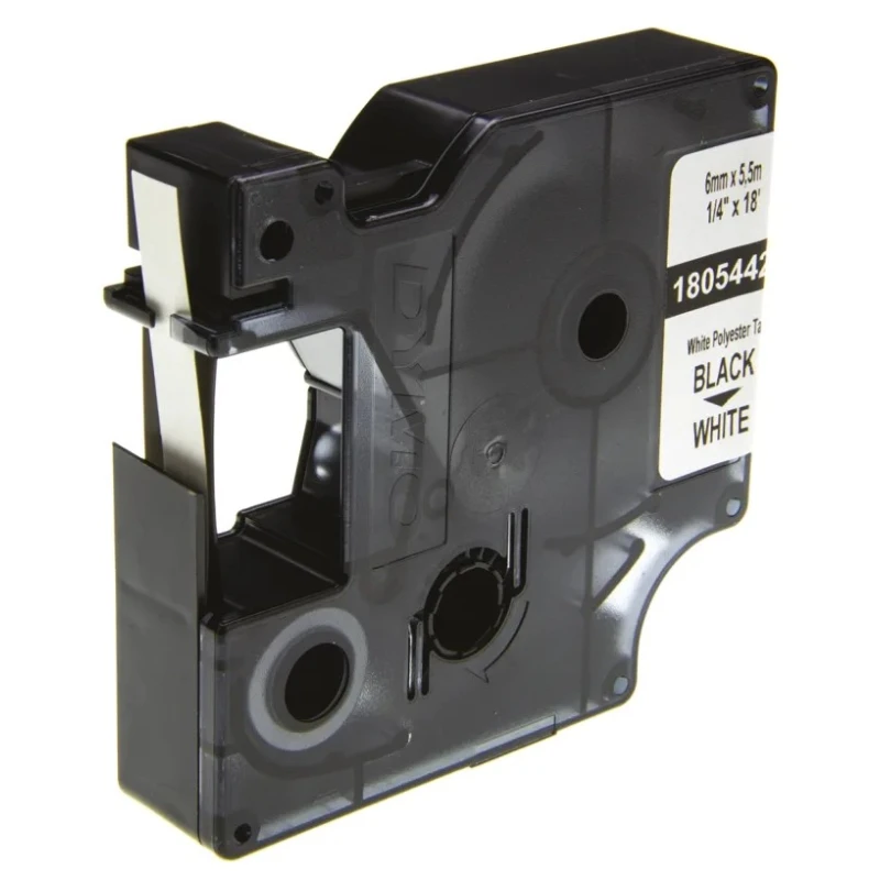 Dymo Black on White Label Printer Tape 6 mm Width, 5.5 m Length 1805442