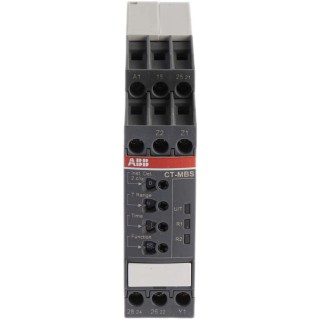 ABB 1SVR Series DIN Rail Timer Relay 2-Contact 24 V dc 240V ac 0.05 s to 300 h 1SVR730010R3200 CT-MBS.22S