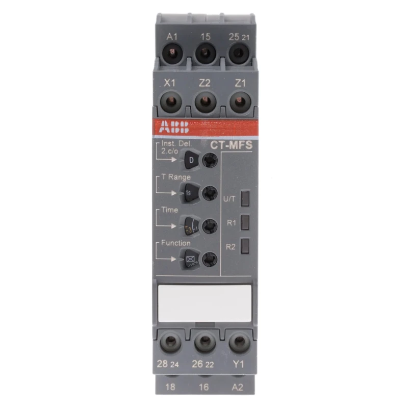 ABB 1SVR Series DIN Rail Timer Relay Multifunction, 2-Contact, SPDT, 24 V DC/AC, 240 V AC, 0.05 s 1SVR740010R0200 CT-MFS.21P