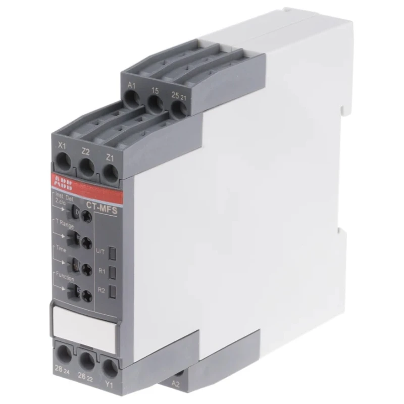 ABB 1SVR Series DIN Rail Timer Relay Multifunction, 2-Contact, SPDT, 24 V DC/AC, 240 V AC, 0.05 s 1SVR740010R0200 CT-MFS.21P