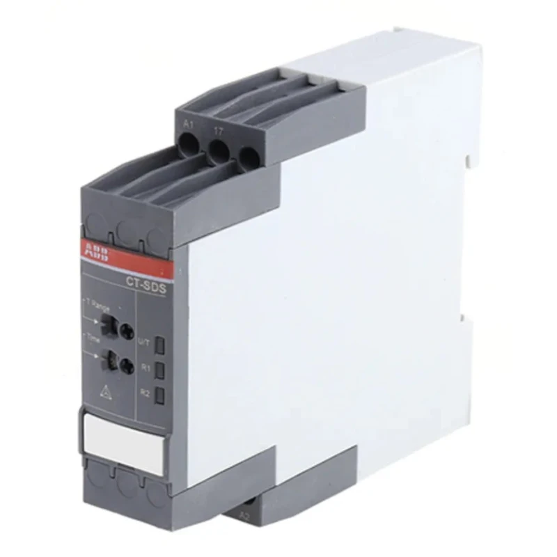 ABB CT-SDS.225 Series DIN Rail Timer Relay 2-Contact DPST 48 V DC 24/240 V AC 0.05 s to 10 min 1SVR730210R3300 CT-SDS.22S