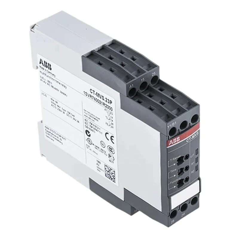 ABB S range Series DIN Rail Timer Relay 2-Contact Multifunction 24 to 240 V ac/dc 440V ac 0.05 s 1SVR740021R2300 CT-MVS.23P