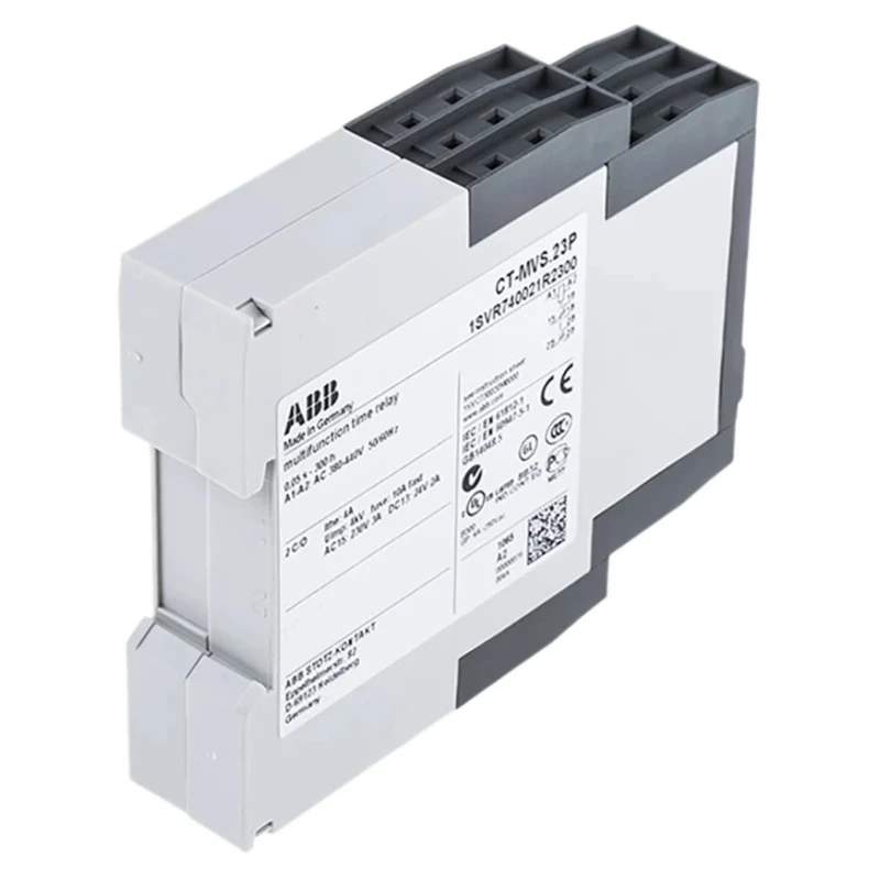 ABB S range Series DIN Rail Timer Relay 2-Contact Multifunction 24 to 240 V ac/dc 440V ac 0.05 s 1SVR740021R2300 CT-MVS.23P