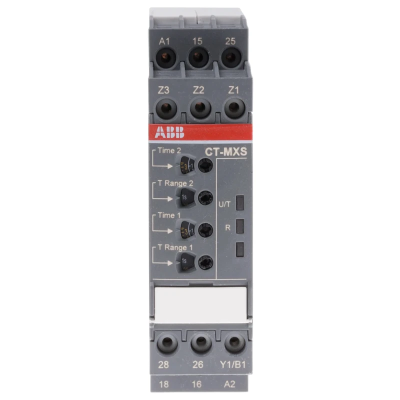 ABB DIN Rail Multifunction Timer Relay 2-Contact DPDT Switch 48 V DC 24 V AC 240 V AC 0.05 s to 1SVR740030R3300 CT-MXS.22P
