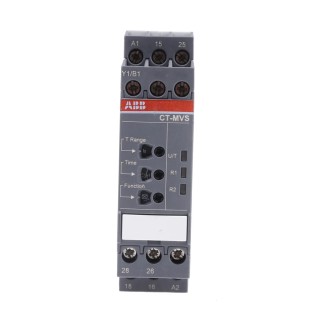 ABB 1SVR Series DIN Rail Timer Relay Multifunction, 2-Contact DPDT, 24 V dc/ac, 240 V ac, 0.05 s 1SVR730020R3300 CT-MVS.22S