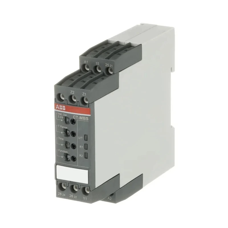 ABB DIN Rail Timer Relay 2-Contact Multifunction, 48 V dc 24V ac 240 V ac, Time Range 0.05 s to 1SVR740010R3200 CT-MBS.22P