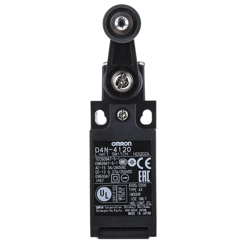 Omron Roller Lever Interlock Switch 1 NO/1 NC Snap Action Plastic Housing 240V AC 3A IP67