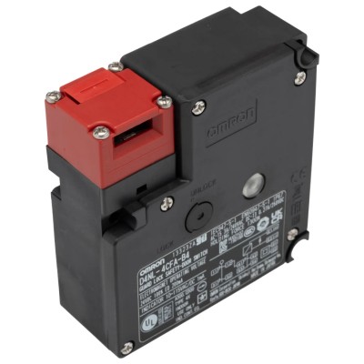 Omron D4NL Series Solenoid Interlock Switch Power to Unlock 24V DC 2 NC Safety Contacts IP67 