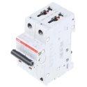 ABB System Pro M Compact S200 Miniature Circuit Breaker, 2-Pole, 16A, Type B, 400V AC, 110V DC, 6 2CDS252001R0165 S202-B16
