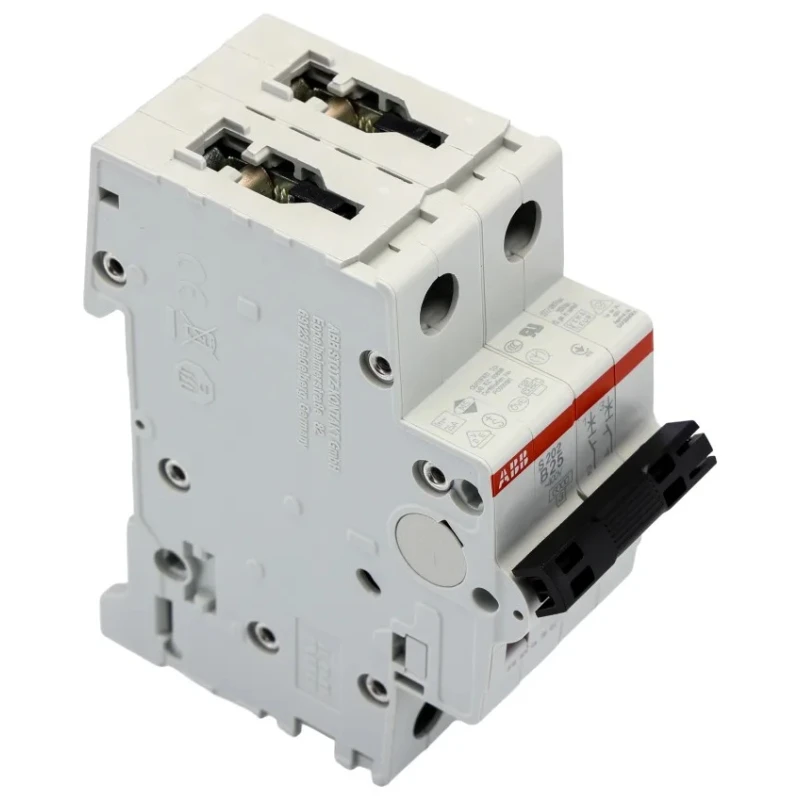 ABB System Pro M Compact S200 Miniature Circuit Breaker, 2-Pole, 25A, Type B, 400V AC, 125V DC, 6 2CDS252001R0255 S202-B25