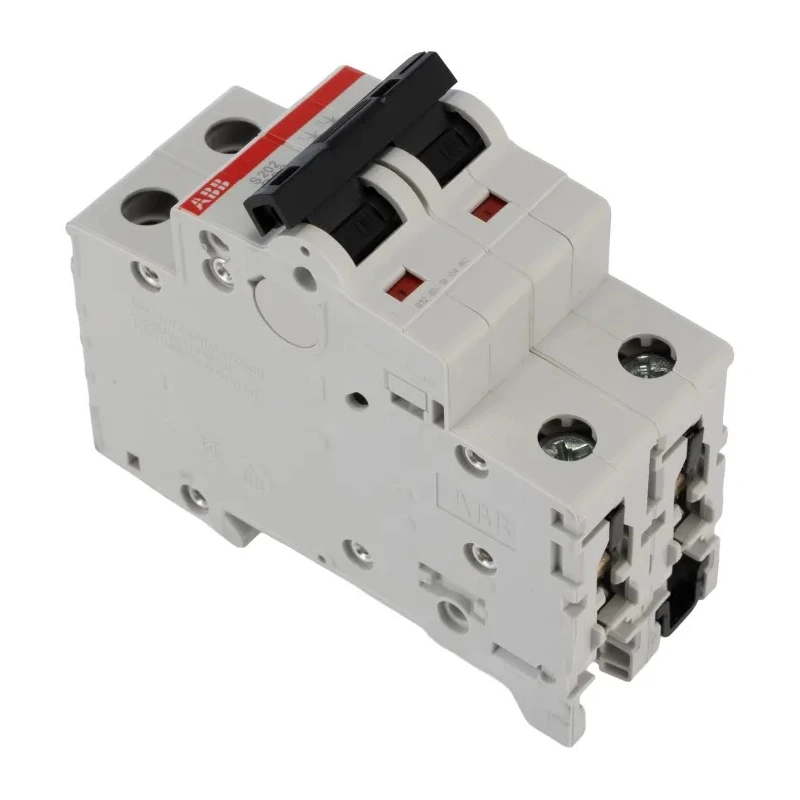ABB System Pro M Compact S200 Miniature Circuit Breaker 2-Pole 63A Type B 400V AC 125V DC 6 kA 2CDS252001R0635 S202-B63