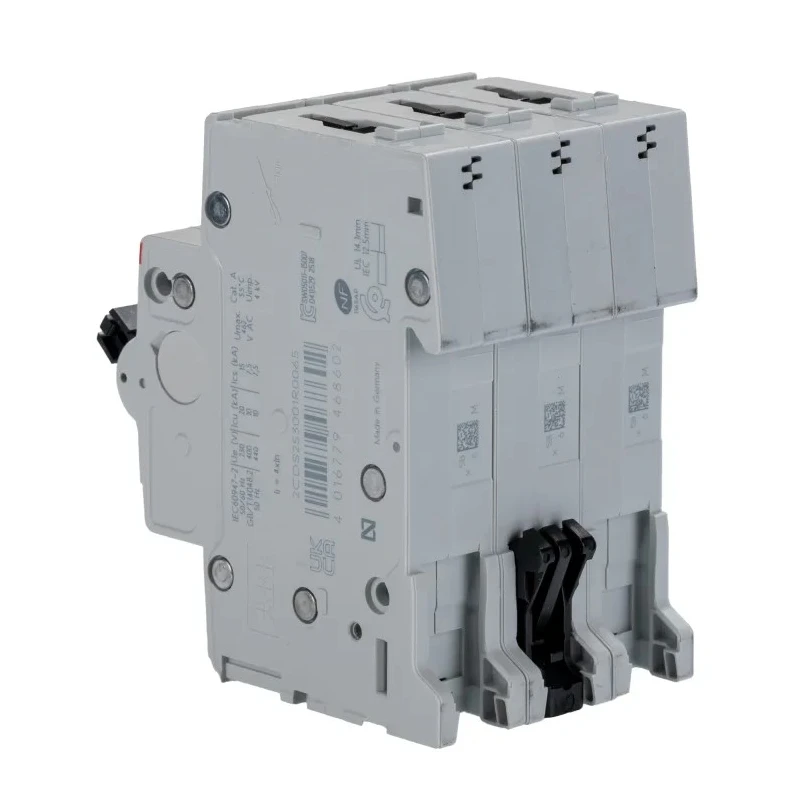 ABB System Pro M Compact S200 Miniature Circuit Breaker 3-Pole 6A Type B 400V AC 10kA Breaking 2CDS253001R0065 S203-B6