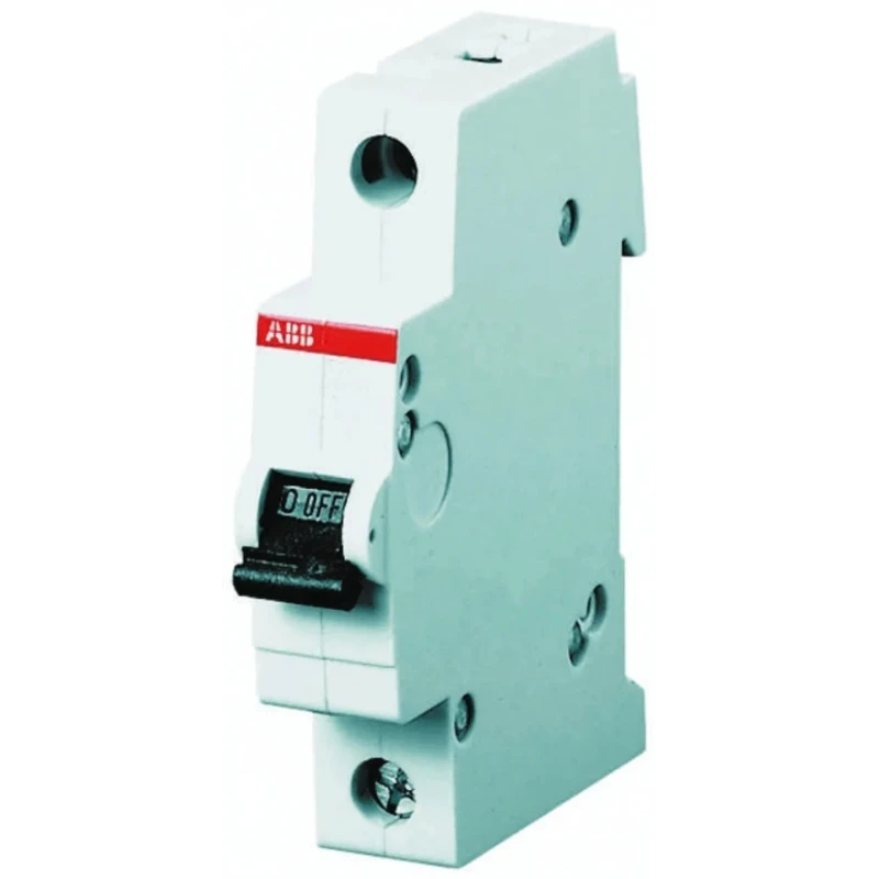 ABB System Pro M Compact S200 Miniature Circuit Breaker 1-Pole 25A Type C 230V AC 72V DC 10 kA 2CDS251001R0254 S201-C25