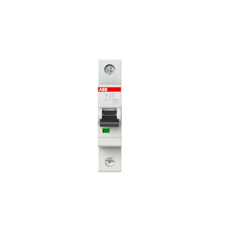 ABB System Pro M Compact S200 Miniature Circuit Breaker, 1-Pole, 3A, Type C, 230V AC, 72V DC, 6 kA 2CDS251001R0034 S201-C3