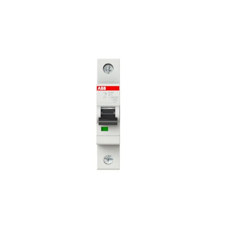 ABB System Pro M Compact S200 Miniature Circuit Breaker, 1-Pole, 1A, Type C, 230V AC, 72V DC, 6kA 2CDS251001R0014 S201-C1