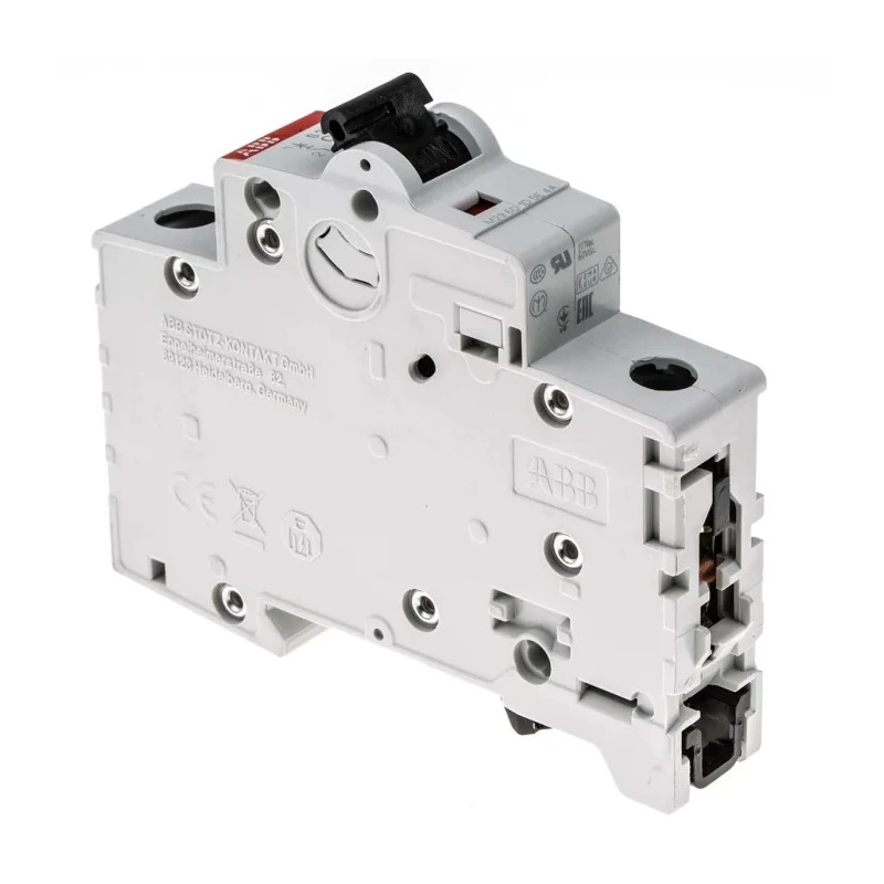 ABB System Pro M Compact Miniature Circuit Breaker, 1-Pole, 2A, Type C, 230V AC, 72V DC, 6kA 2CDS251001R0024 S201-C2