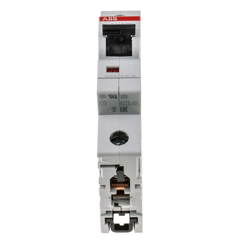 ABB System Pro M Compact Miniature Circuit Breaker, 1-Pole, 2A, Type C, 230V AC, 72V DC, 6kA 2CDS251001R0024 S201-C2