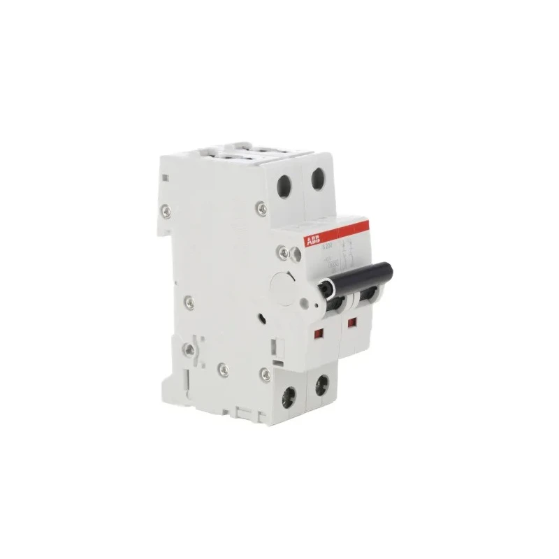 ABB System Pro M Compact S200 Miniature Circuit Breaker, 2-Pole, 10A, Type C, 400V AC, 6 kA 2CDS252001R0104 S202-C10