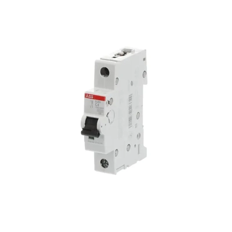 ABB System Pro M Compact S200 Miniature Circuit Breaker 1-Pole 4A Type C 253V AC 72V DC 6kA Breaking 2CDS251001R0044 S201-C4
