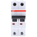 ABB System Pro M Compact S200 Miniature Circuit Breaker, 2-Pole, 20A, Type C, 400V AC, 125V DC, 6 2CDS252001R0204 S202-C20