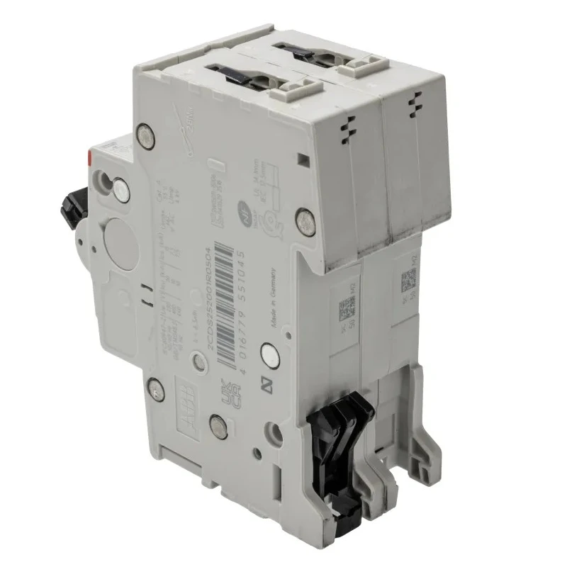 ABB System Pro M Compact S200 Miniature Circuit Breaker 2-Pole 50A Type C 400V AC 125V DC 10kA 2CDS252001R0504 S202-C50