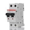 ABB System Pro M Compact S200 Miniature Circuit Breaker, 2-Pole, 63A, Type C, 440V AC, 125V DC, 6kA 2CDS252001R0634 S202-C63