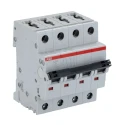 ABB System Pro M Compact S200 Miniature Circuit Breaker, 4-Pole, 6A, Type C, 400V AC, 10 kA Breaking 2CDS254001R0064 S204-C6