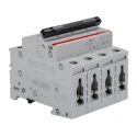 ABB System Pro M Compact S200 Miniature Circuit Breaker, 4-Pole, 20A, Type C, 400V ac, 10 kA 2CDS254001R0204 S204-C20