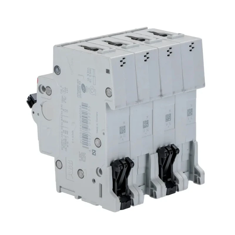 ABB System Pro M Compact S200 Miniature Circuit Breaker 4-Pole 25A Type C 400V AC 10 kA Breaking 2CDS254001R0254 S204-C25