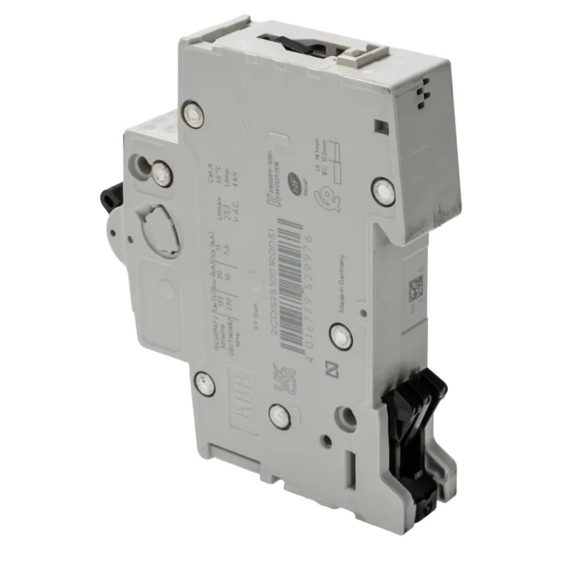 ABB System Pro M Compact S200 Miniature Circuit Breaker, 1-Pole, 3A, Type D, 230V AC, 72V DC, 10 kA 2CDS251001R0031 S201-D3