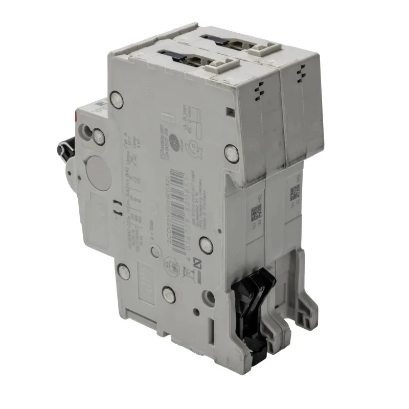 ABB System Pro M Compact S200 Miniature Circuit Breaker, 2-Pole, 32A, Type D, 400V AC, 125V DC, 10 2CDS252001R0321 S202-D32