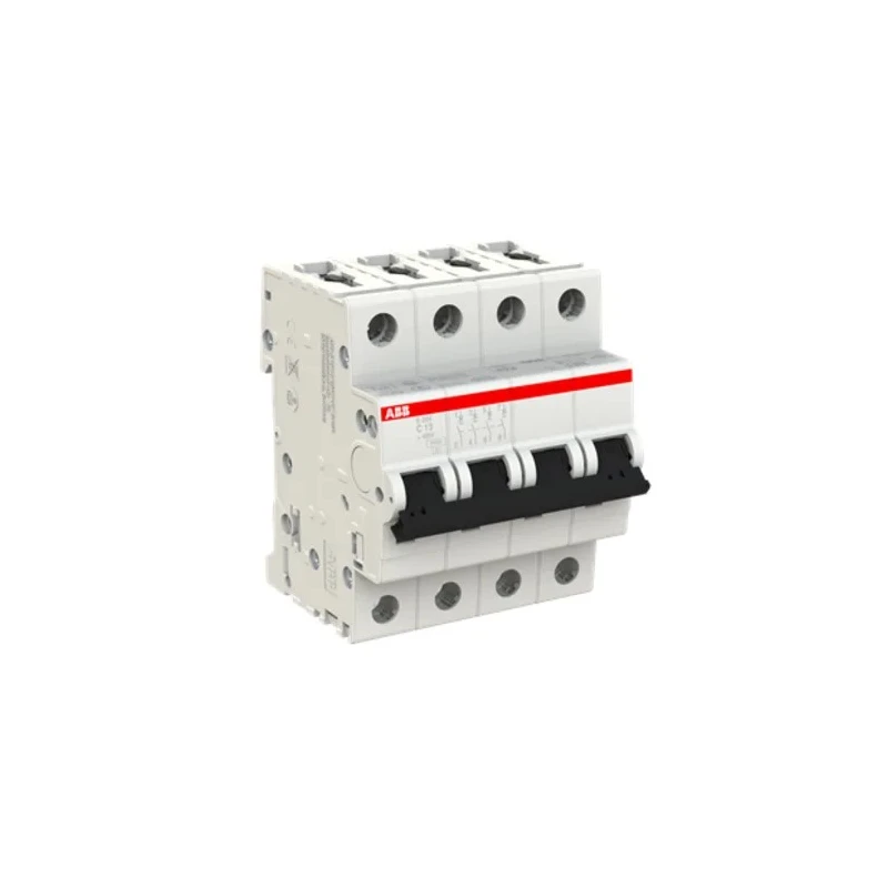 ABB System Pro M Compact S200 Miniature Circuit Breaker 4-Pole 13A Type C 400V AC 6 kA Breaking 2CDS254001R0134 S204-C13