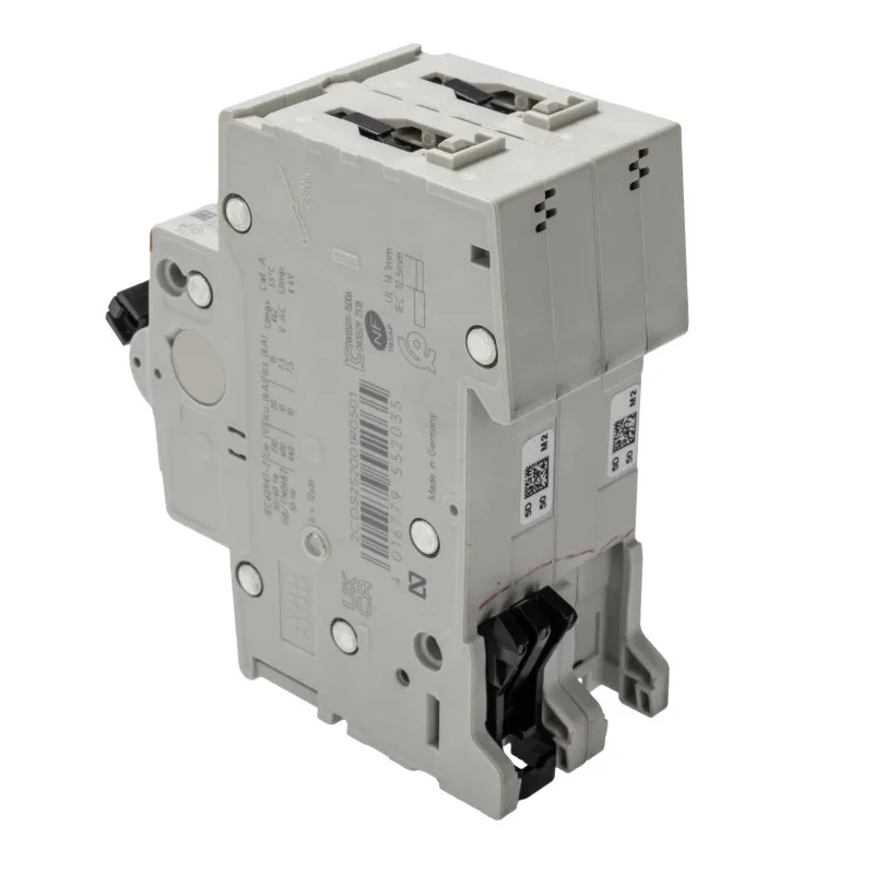 ABB System Pro M Compact S200 Miniature Circuit Breaker, 2-Pole, 50A, Type D, 400V AC, 125V DC 2CDS252001R0501 S202-D50