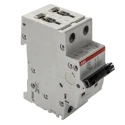 ABB System Pro M Compact S200 Miniature Circuit Breaker, 2-Pole, 50A, Type D, 400V AC, 125V DC 2CDS252001R0501 S202-D50
