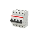 ABB System Pro M Compact S200 Miniature Circuit Breaker, 4-Pole, 16A, Type C, 400V AC, 110V DC, 6kA 2CDS254001R0164 S204-C16