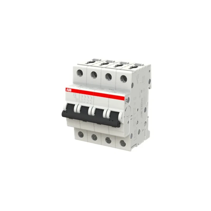ABB System Pro M Compact S200 Miniature Circuit Breaker, 4-Pole, 16A, Type C, 400V AC, 110V DC, 6kA 2CDS254001R0164 S204-C16