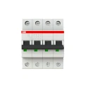 ABB System Pro M Compact S200 Miniature Circuit Breaker, 4-Pole, 16A, Type C, 400V AC, 110V DC, 6kA 2CDS254001R0164 S204-C16